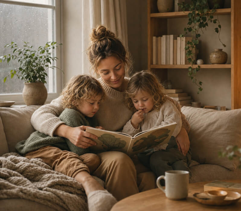 Blog Front Page With Masthead, Topic Cards and Post Feed The Family Blog Feature2